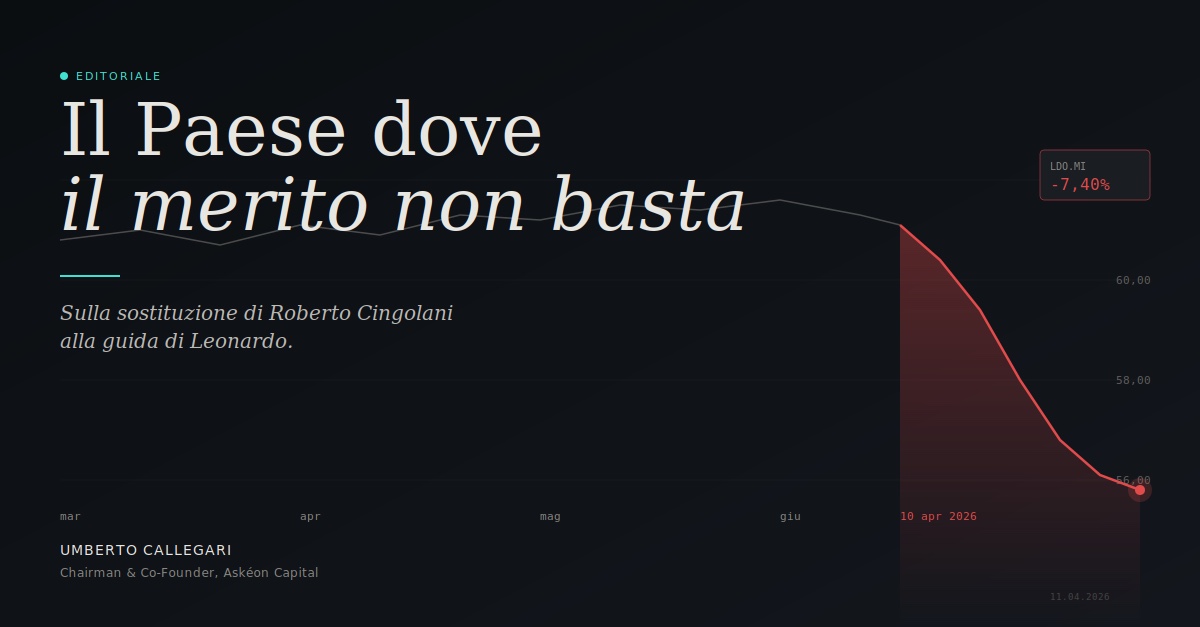 Il Paese dove il merito non basta